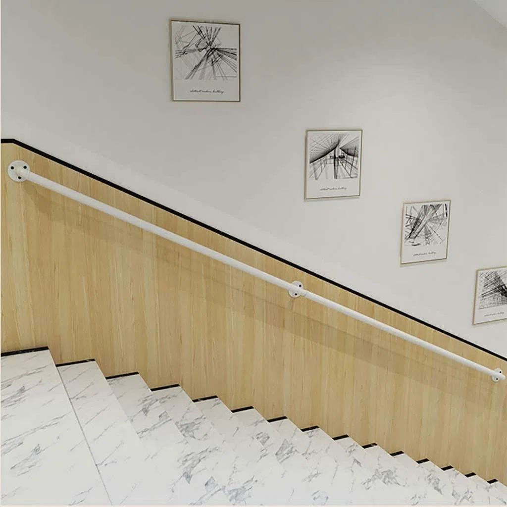 Adjuble Barrière de sécurité en fer forgé pour enfants et personnes âgées – Utilisation intérieur/extérieur – 30 à 300 cm – Protection de rampe avec kit de clé