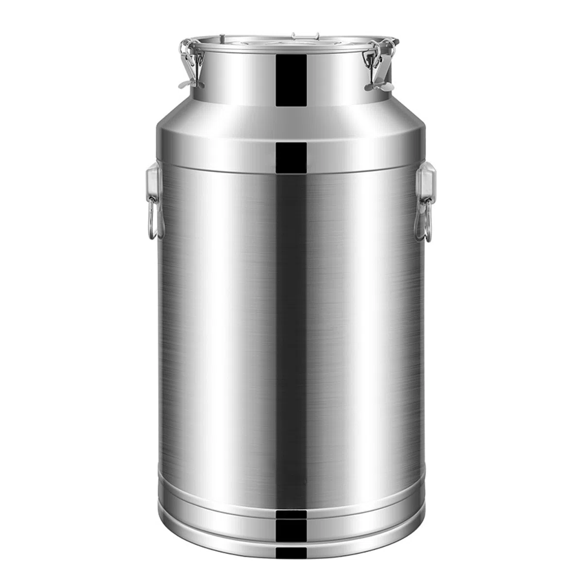 Bidon À Lait De 5 À 100 L Avec Couvercle Hermétique, Seau De Transport En Acier Inoxydable Pour Le Lait, Le Vin Ou L'Huile, Avec Poignée De Transport Et Boucle De Verrouillage, Pour Le Stockage De Li
