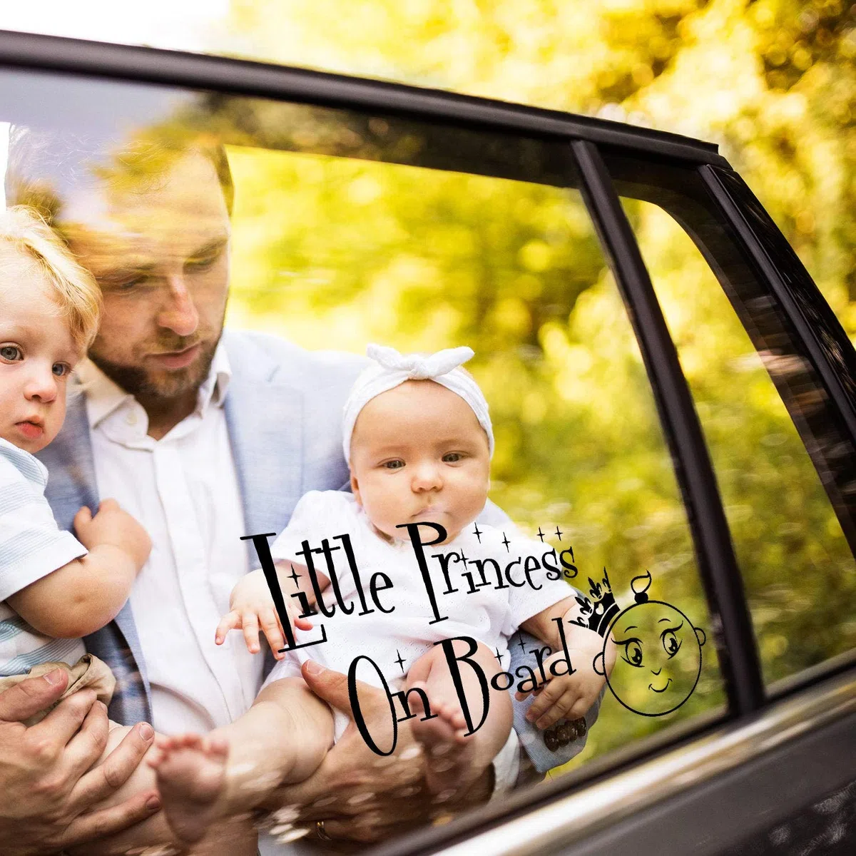 Bébé à Bord drôle Voiture Vinyle Autocollant Cadeau garçon Enfant Fille Kid à l’intérieur de sécurité fenêtre Mignon Sticker Pare-Chocs étiquette bâton pour véhicule Coupe Signe