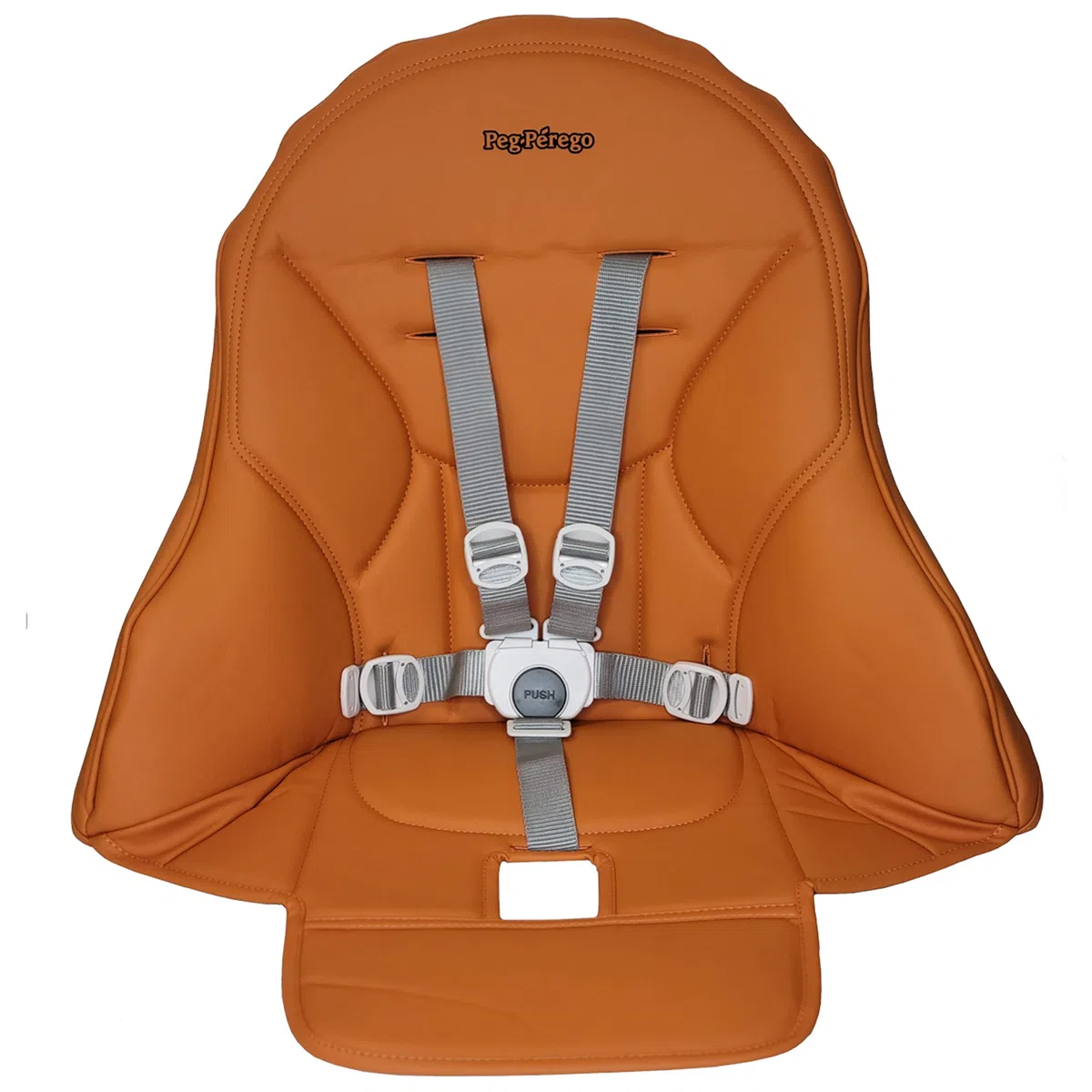 Peg Perego Siesta/Prima Pappa Zero 3 Garniture de rechange pour chaise haute avec ceinture de sécurité, Arancia (Orange)
