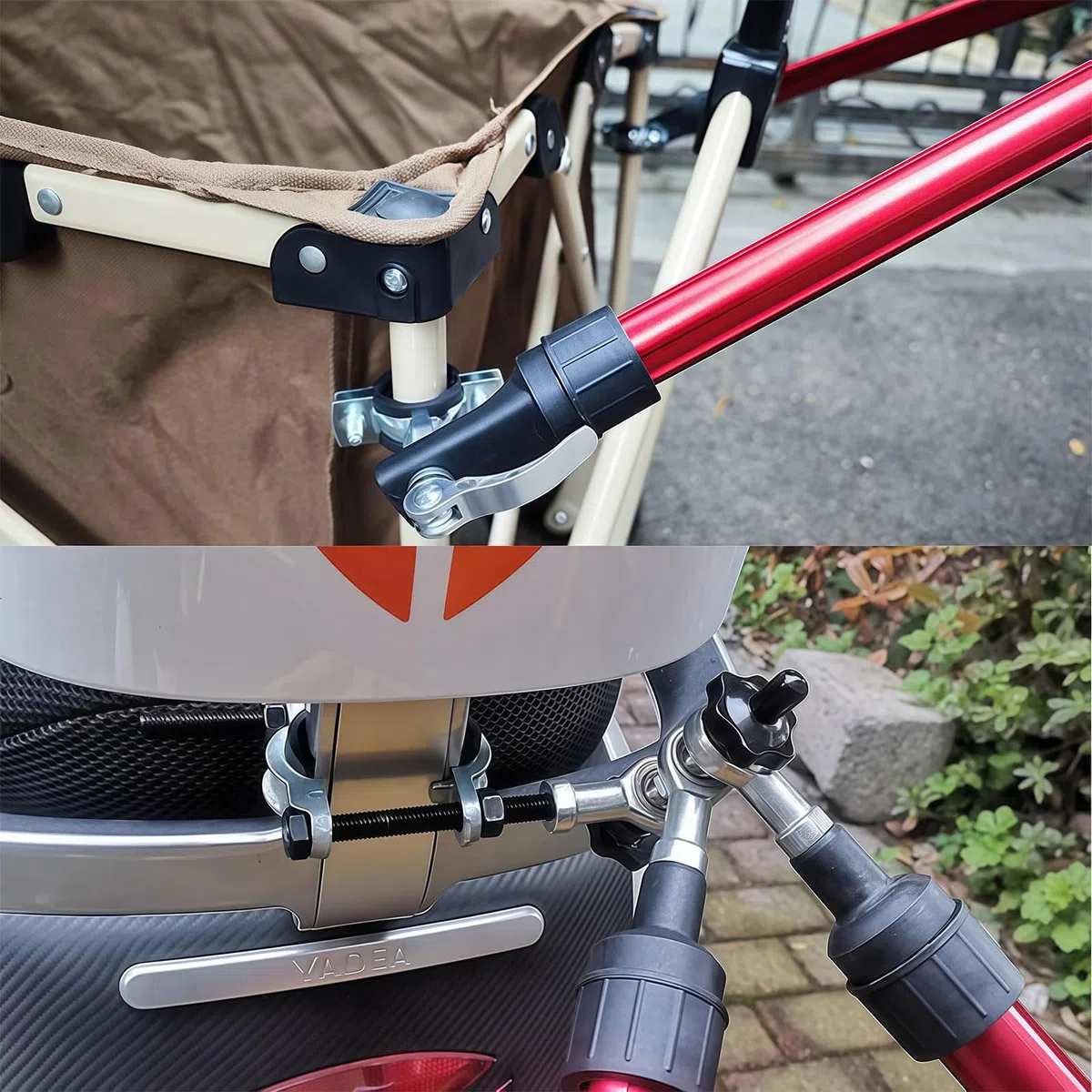 Attelage de remorque de vélo pour remorquage, barre de remorquage universelle pour vélo, vélo électrique, camping et randonnée