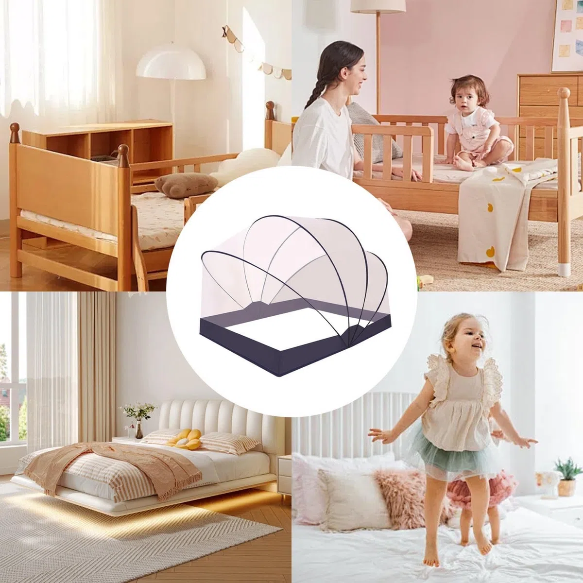 Filet anti-moustiques pour lit, filet anti-moustiques pour lit Tente en
