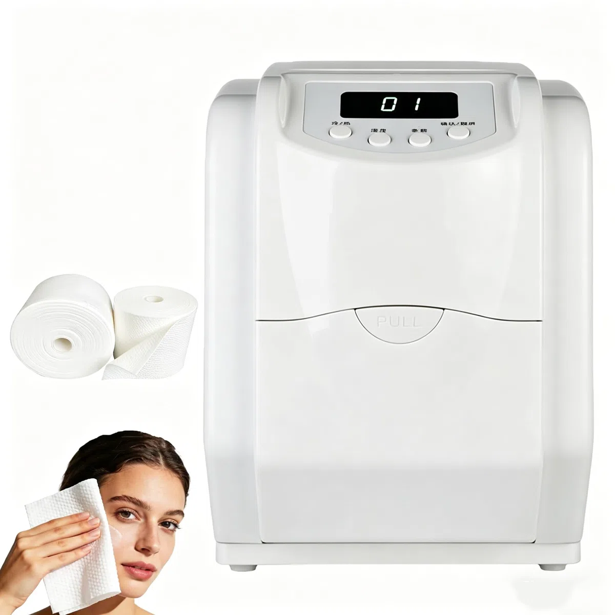 Machine à lingettes humides, Distributeur Automatique de Serviettes Chaudes/Froides, humidité et quantité réglables, pour Spa, Salon, hôtel