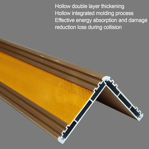 Générique Protections d'angle de colonnes en Aluminium Durable pour parkings et entrepôts – Résistantes aux Chocs, Jaunes, Lot de 10 – Idéales pour la sécurité et la prév