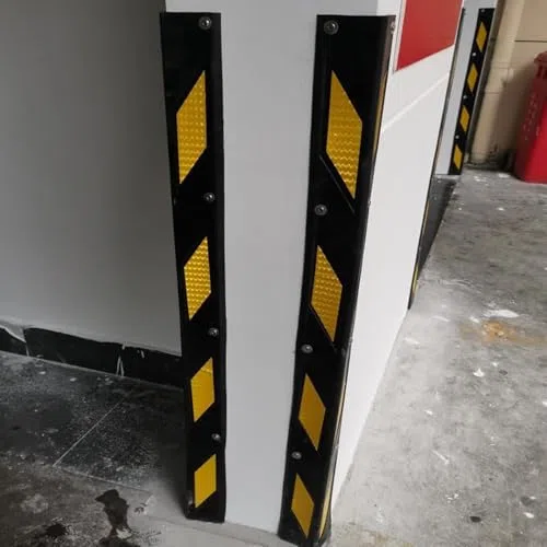 Protection d'angle en caoutchouc en forme de L pour murs de garage, protection réfléchissante pour éviter les dommages causés par le véhicule