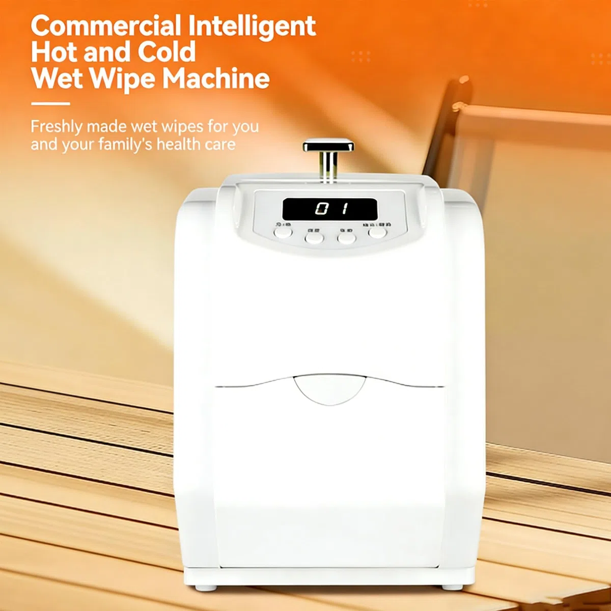 Machine à lingettes humides, Distributeur Automatique de Serviettes Chaudes/Froides, humidité et quantité réglables, pour Spa, Salon, hôtel